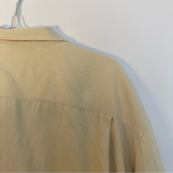 Tommy Bahamas men’s silk shirt yellow size large - Picture 7 of 7